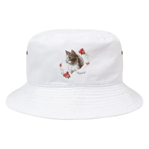 ラグドール　猫 Bucket Hat