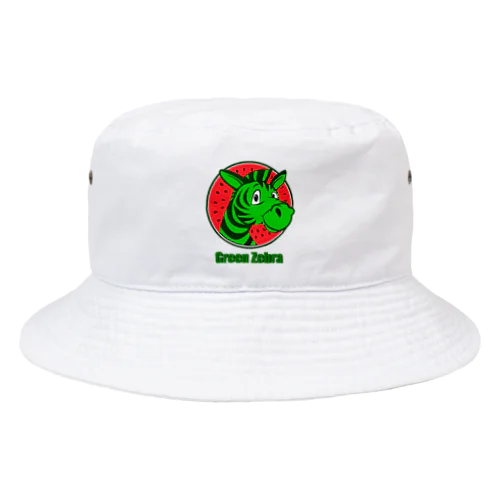 グリーンゼブラ Bucket Hat