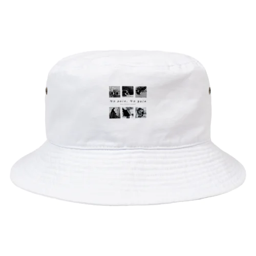 【公式グッズ1】ボロ別荘DIYリフォーム No pain,No gain ver. Bucket Hat