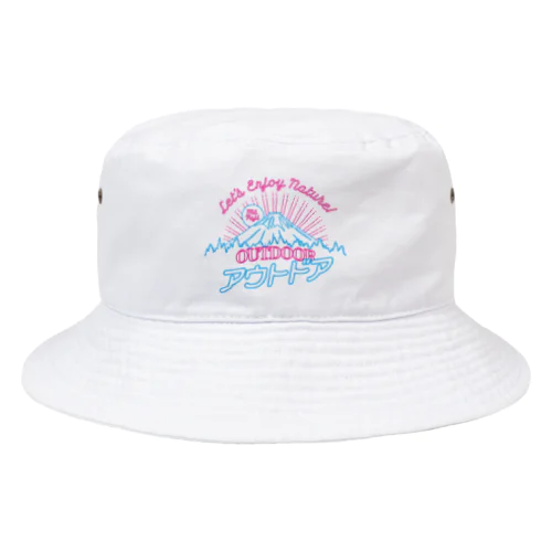 アウトドア（ネオン富士山） Bucket Hat