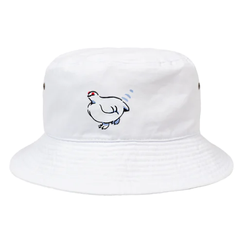 こっちに来るライチョウさん Bucket Hat