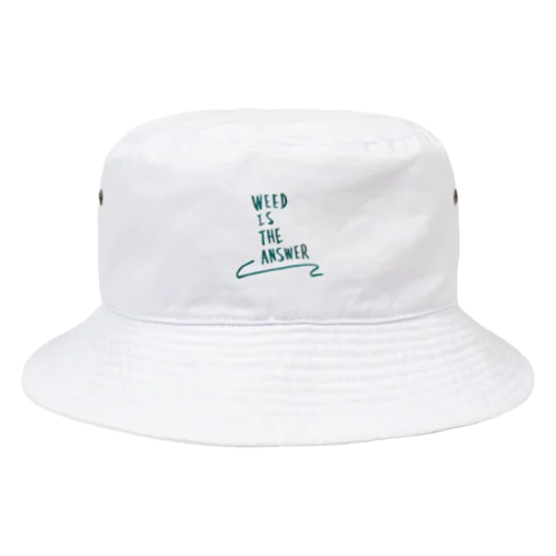 WEED IS THE ANSWER Bucket Hat