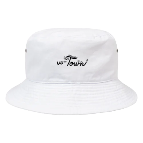 【🖤ver.】u-Town(ユーターン)ロゴ Bucket Hat