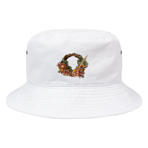 ドライフラワーリース Bucket Hat