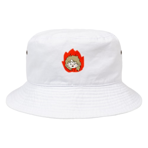 炎の頭クルクルガール Bucket Hat