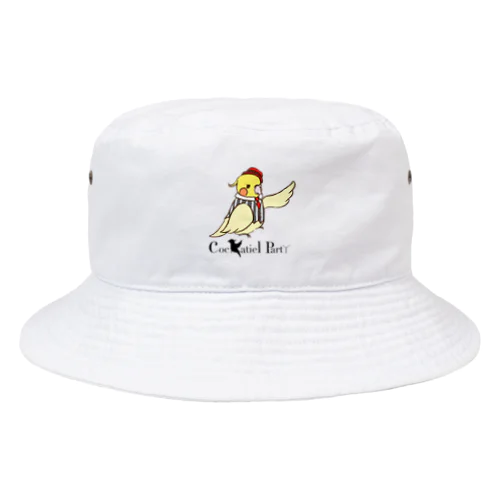 Cockatiel PartYビッグロゴアイテム(ロゴ黒文字) Bucket Hat