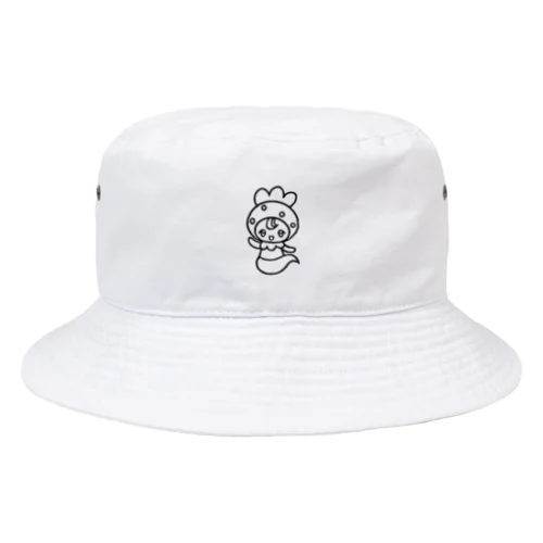 オーロラちゃんハット_WHITE Bucket Hat