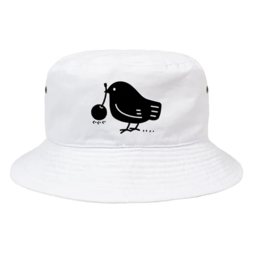 みつぐトリ黒 Bucket Hat