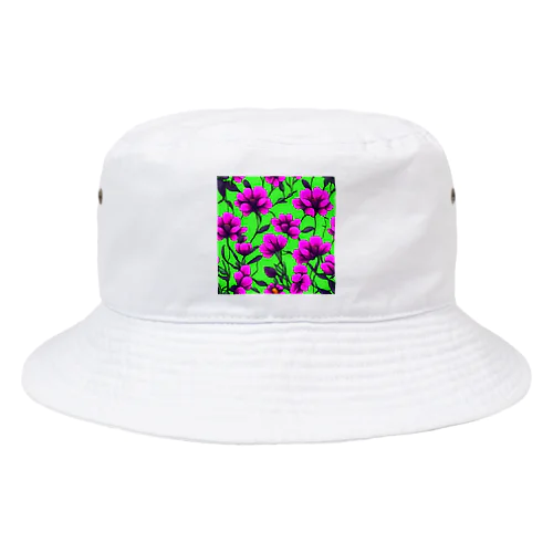 紫の鮮やかな花 Bucket Hat