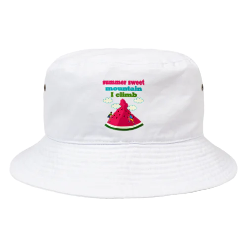 スイカクライミング(空なし、雲フチありVr） Bucket Hat