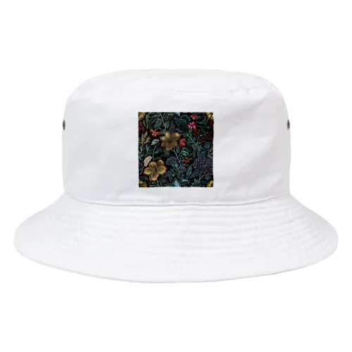 レトロな花模様 Bucket Hat