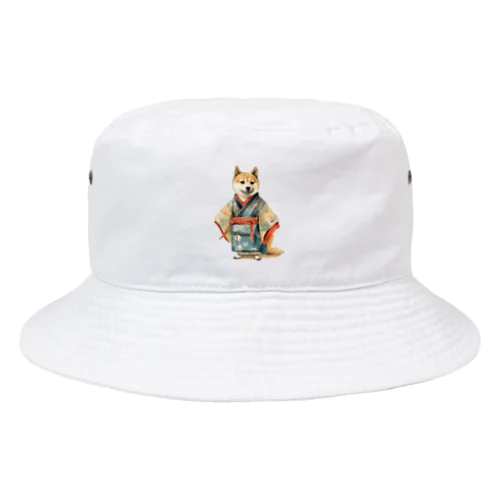 着物柴り(A Shiba Inu in a kimono.) Bucket Hat