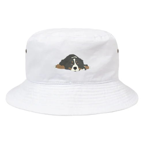 寝そべったバーニーズ Bucket Hat