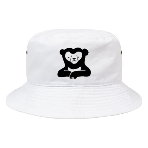 くまざわくん（ブラックライン） Bucket Hat