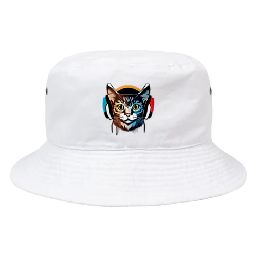 DJ Cat Bucket Hat