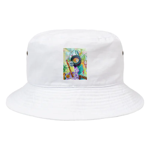 まめよんぽ Bucket Hat