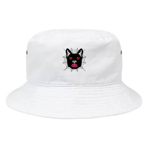 蜘蛛の巣フレンチブルドッグ Bucket Hat