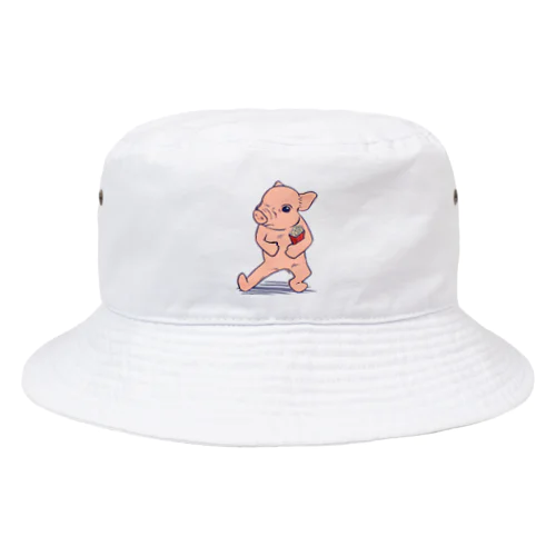 ミニブタポップコーン Bucket Hat