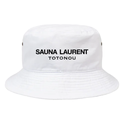 SAUNA LAURENT TOTONOU-サウナローラン ととのう-黒ロゴ バケットハット