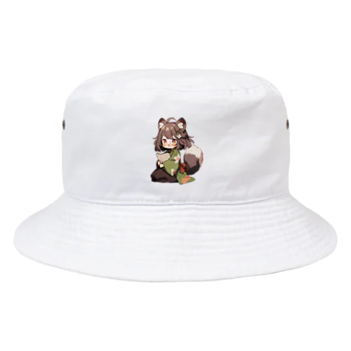 たぬっぺ  (Tanuppe)  ver.5 狸の神様、たぬき、タヌキ Bucket Hat