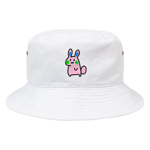 お花ウサギ🌼🐰ピンク Bucket Hat