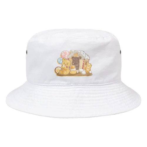 お菓子のお家のもげこちゃん Bucket Hat