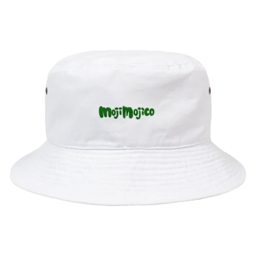 mojimojicoロゴ(グリーン) Bucket Hat