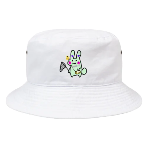 お花ウサギ🌼🐰ライトグリーン Bucket Hat