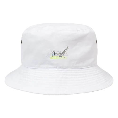 ソロキャンプしたい Bucket Hat