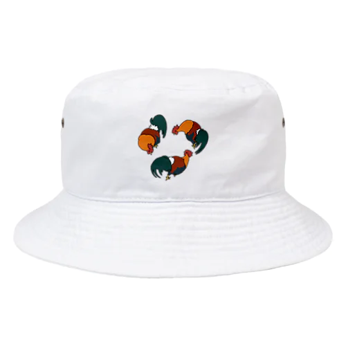 三つ巴郡上地鶏(少) Bucket Hat