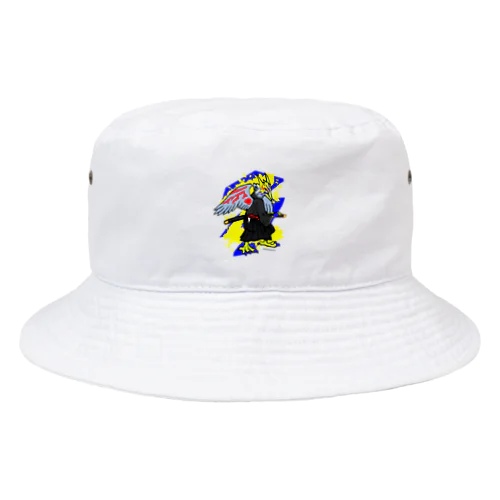 刀と猛禽類イメージのドラゴン Bucket Hat