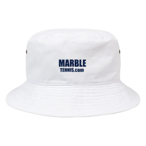 MARBLE TENNIS.com (Navy logo） バケットハット