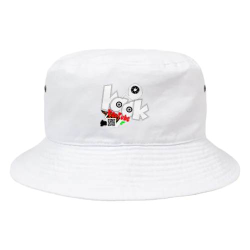 kaakiちゃんねる_背中文字「諦めるな」_グッズ Bucket Hat