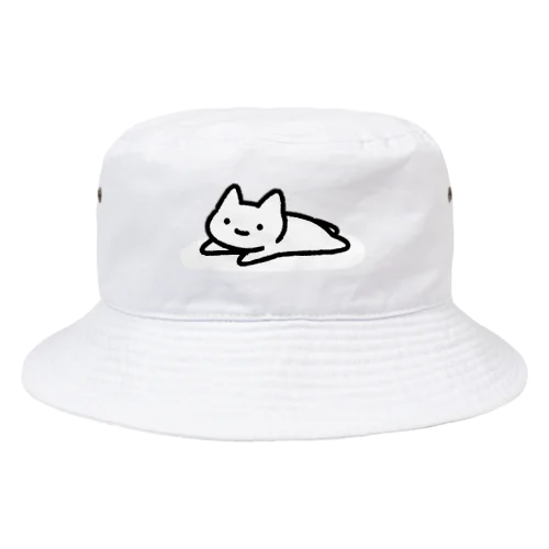 ねこ　寝そべり Bucket Hat