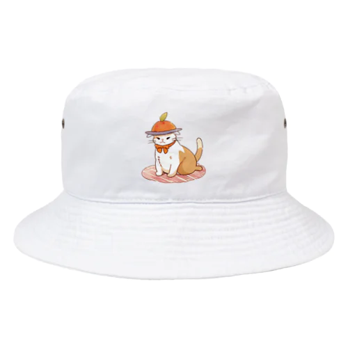 お腹ペコペコで具になっちゃったねこにゃん Bucket Hat