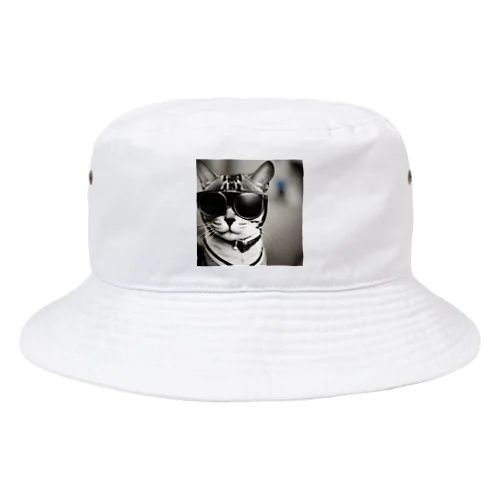 サングラスネコ Bucket Hat