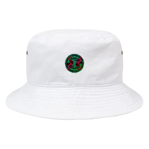 タツノオトシゴ 曼荼羅 陰陽 Bucket Hat