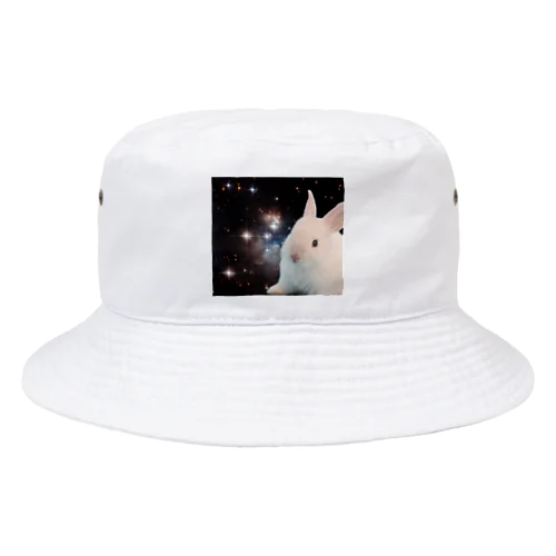 宇宙白うさぎ Bucket Hat