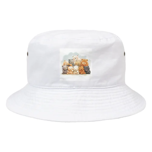 ぬいっとクマ Bucket Hat