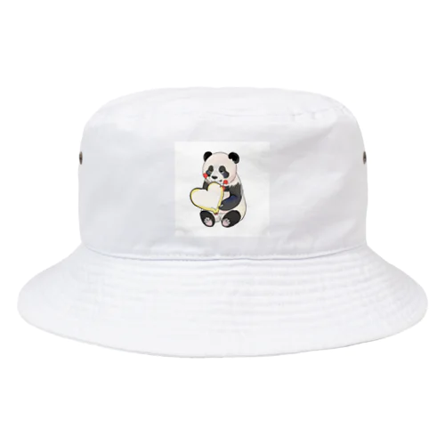愛を送るパンダ Bucket Hat
