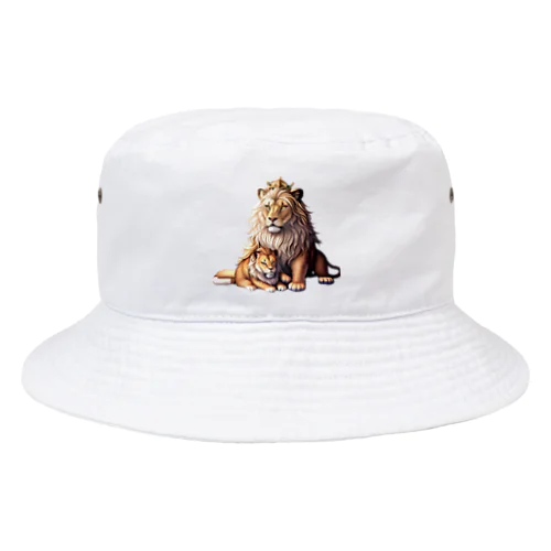 王冠ライオン Bucket Hat