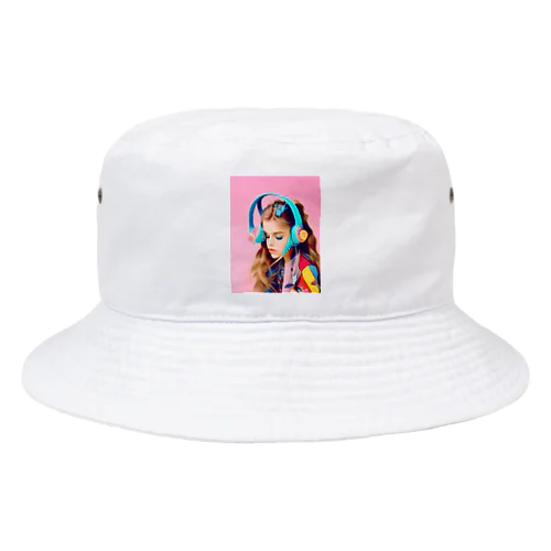 ヘッドフォンガール Bucket Hat