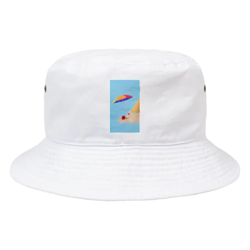 Ice cream with parasol Bucket Hat