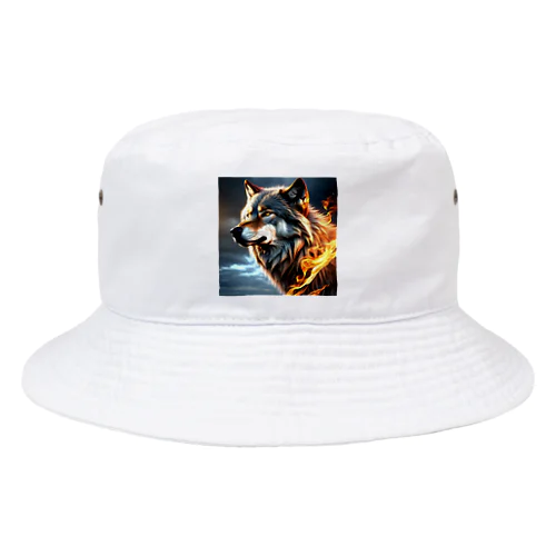 炎を纏う狼 Bucket Hat