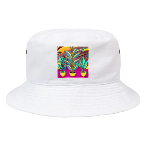 ヴィヴィッド植物 Bucket Hat