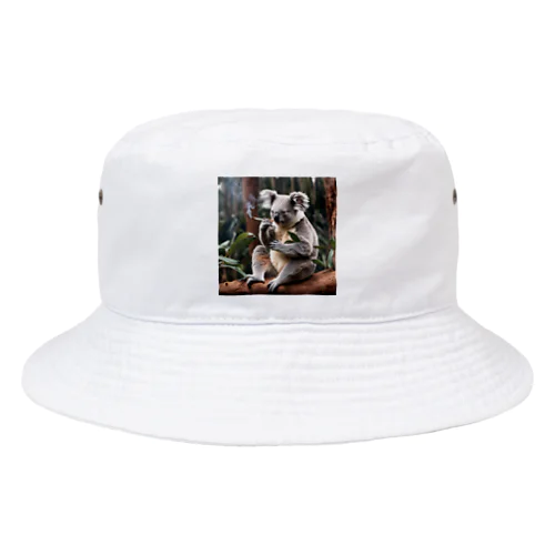 一服するコアラ Bucket Hat