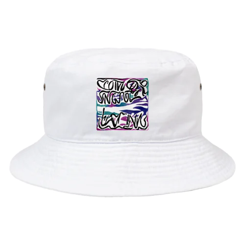 ロゴ　テキスト Bucket Hat