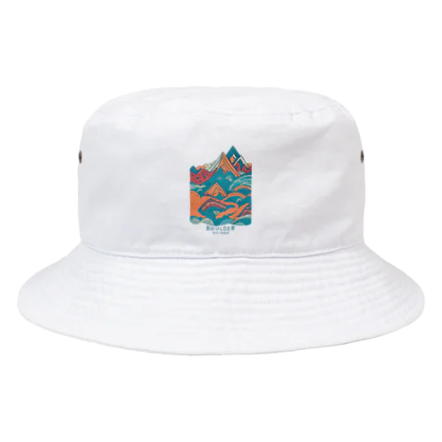 【BLUE NORTH】ボルダーデザイン5 Bucket Hat