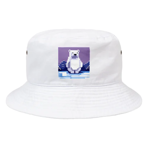 流氷の上に佇むシロクマ Bucket Hat