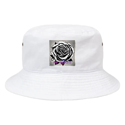 BLACK_rose Bucket Hat